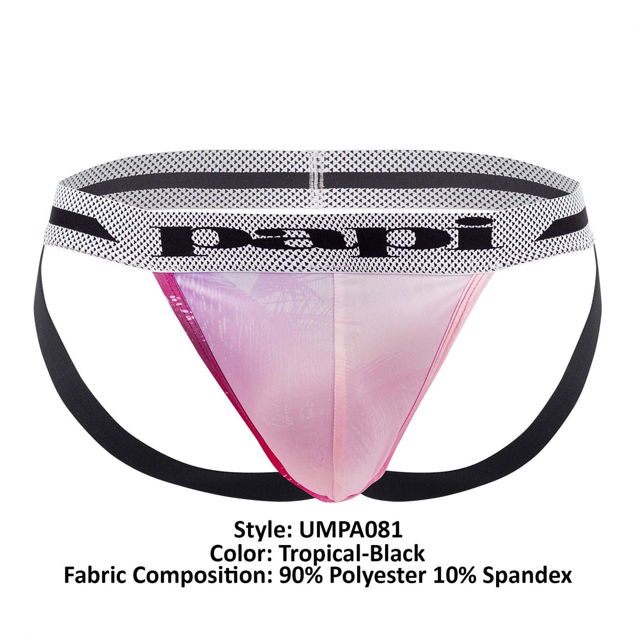 Papi UMPA081 2PK Microflex Jockstrap Color Tropical-Black - DealByEthan.gay loves Papi