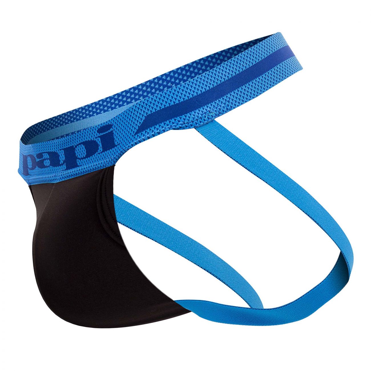 Papi UMPA081 2PK Microflex Jockstrap Color Waves-Black - DealByEthan.gay loves Papi