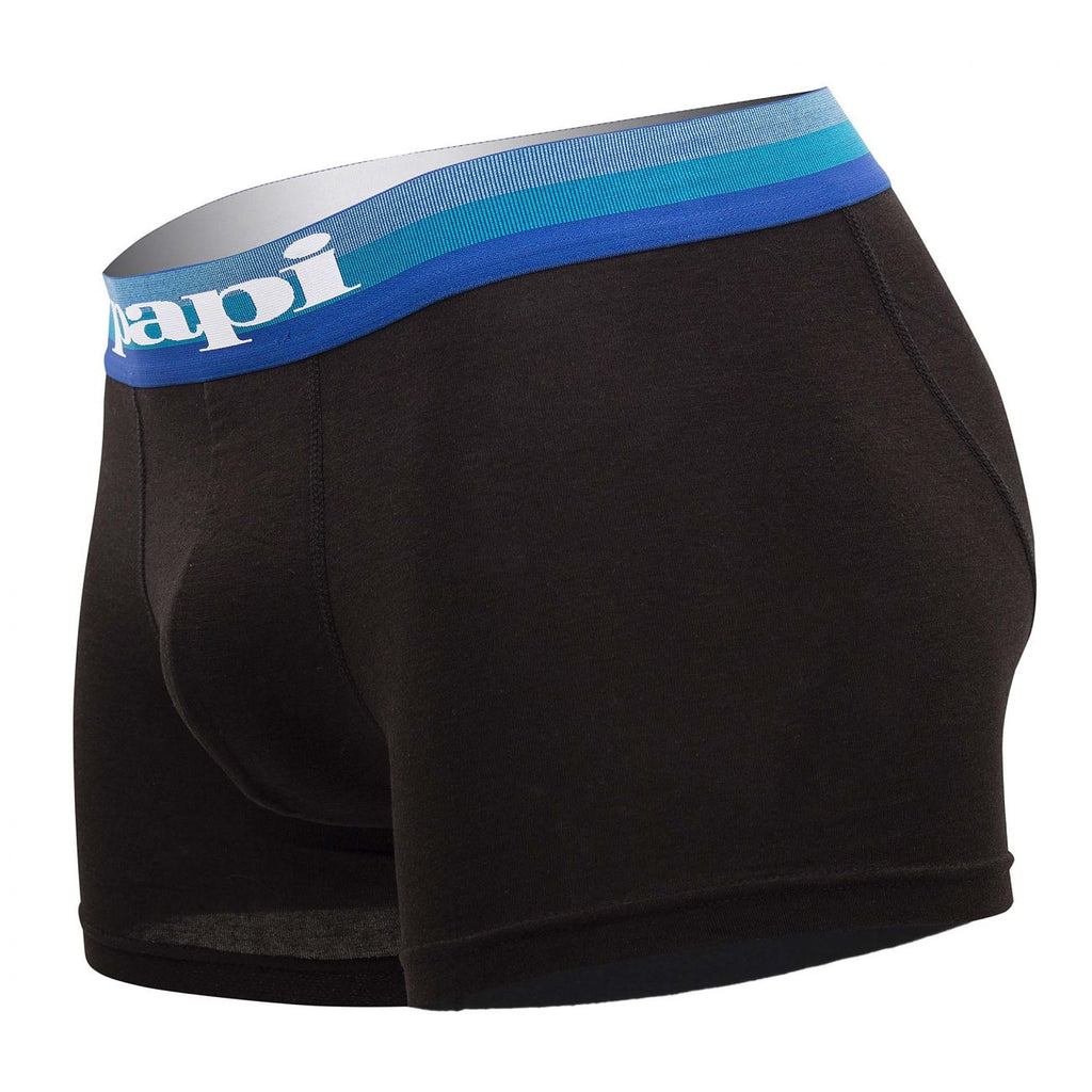 Papi UMPA088 2PK Microflex Brazilian Boxer Briefs Color Turquoise-Black - DealByEthan.gay loves Papi