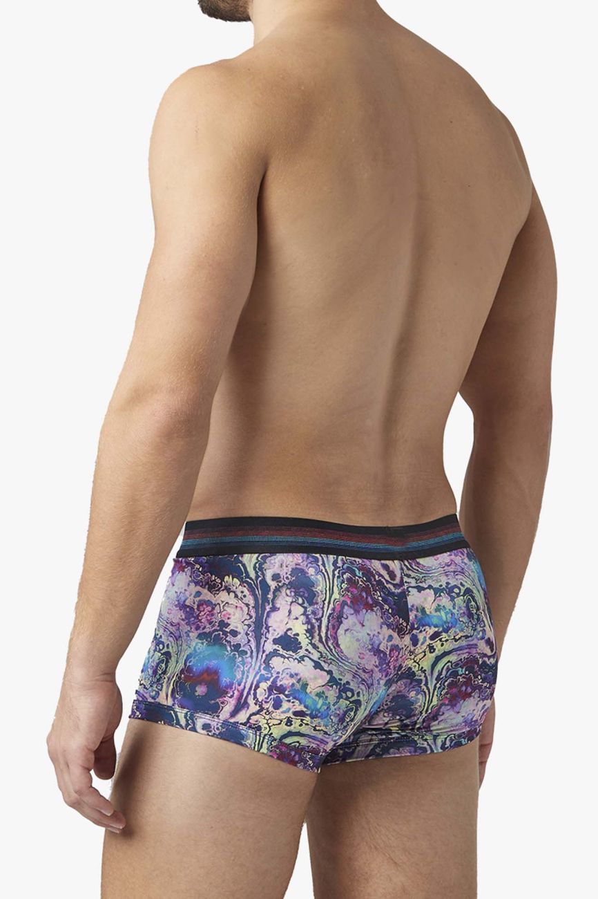 Papi UMPA107 2PK Microflex Performance Trunks Color Blue-Black - DealByEthan.gay loves Papi