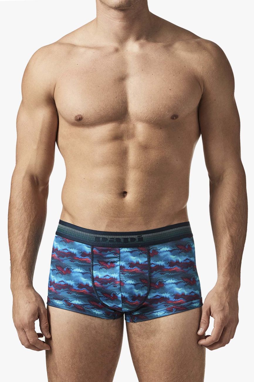 Papi UMPA107 2PK Microflex Performance Trunks Color Blue-Printed - DealByEthan.gay loves Papi