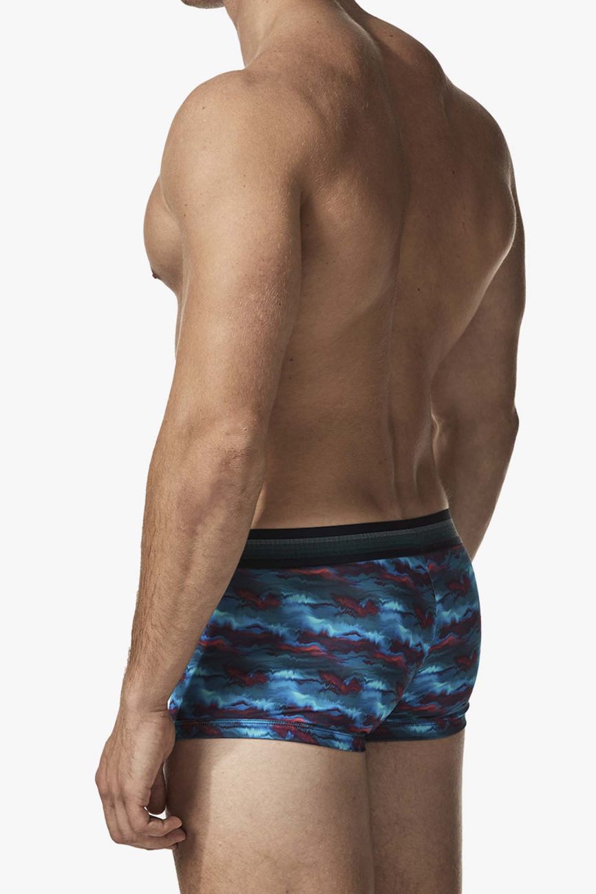 Papi UMPA107 2PK Microflex Performance Trunks Color Blue-Printed - DealByEthan.gay loves Papi