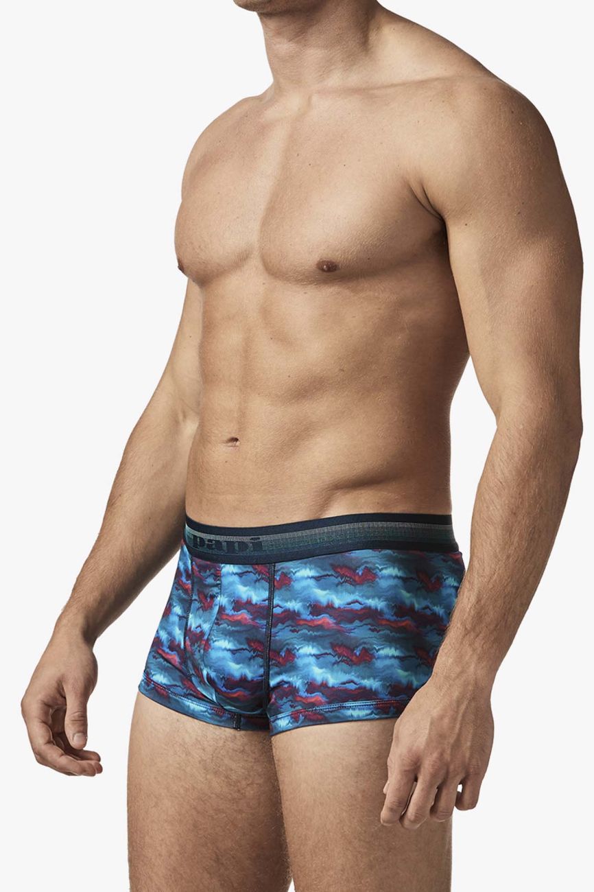 Papi UMPA107 2PK Microflex Performance Trunks Color Blue-Printed - DealByEthan.gay loves Papi