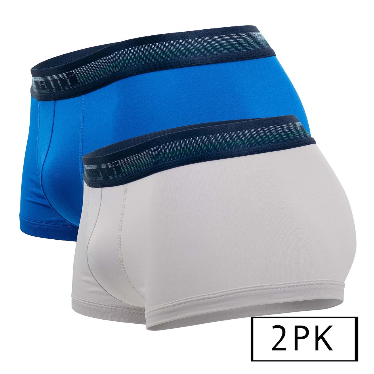 Papi UMPA107 2PK Microflex Performance Trunks Color Gray-Blue - DealByEthan.gay loves Papi
