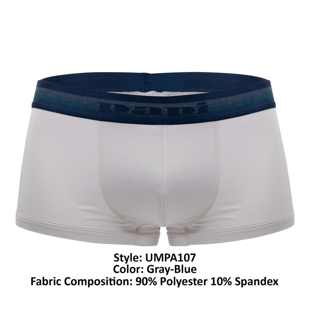 Papi UMPA107 2PK Microflex Performance Trunks Color Gray-Blue - DealByEthan.gay loves Papi