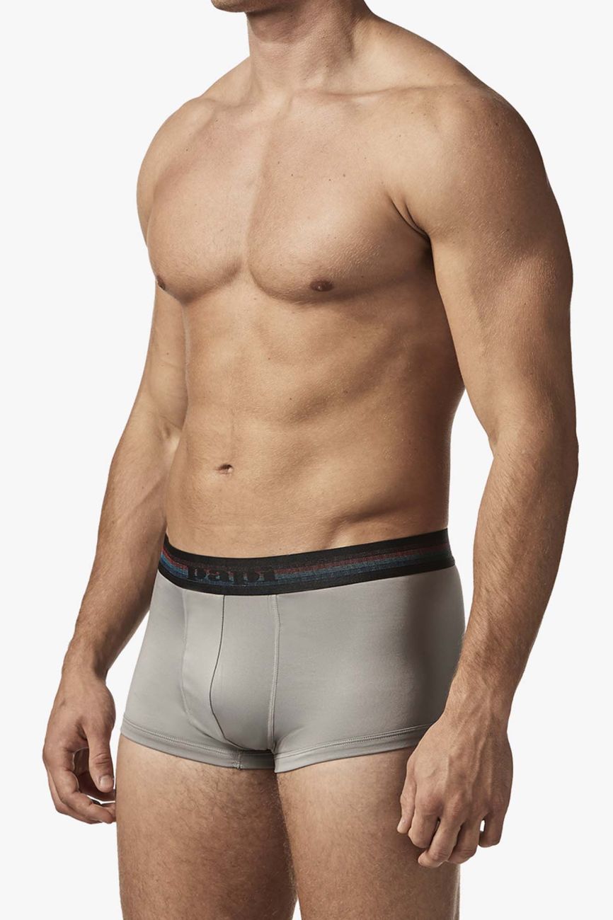 Papi UMPA107 2PK Microflex Performance Trunks Color Gray-Red - DealByEthan.gay loves Papi