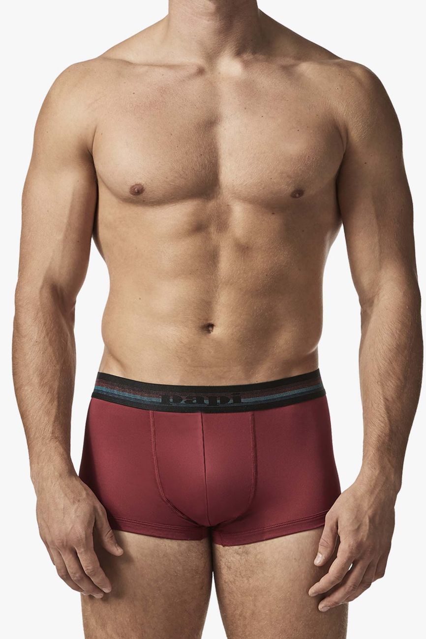 Papi UMPA107 2PK Microflex Performance Trunks Color Gray-Red - DealByEthan.gay loves Papi