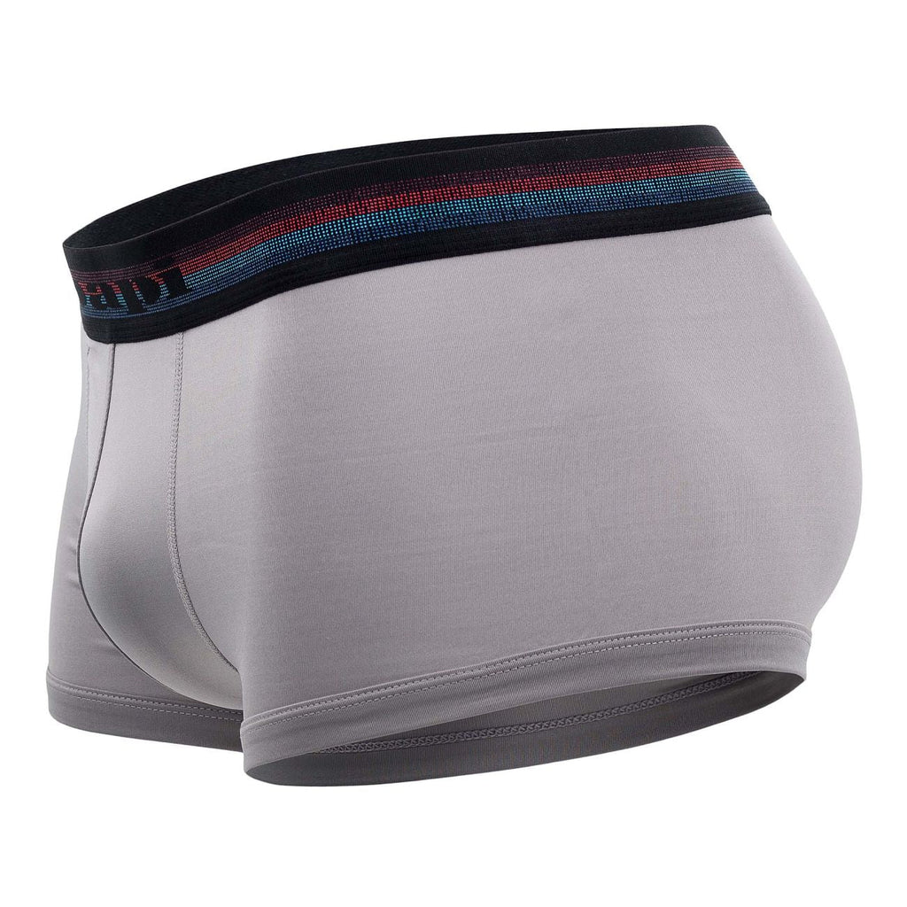 Papi UMPA107 2PK Microflex Performance Trunks Color Gray-Red - DealByEthan.gay loves Papi