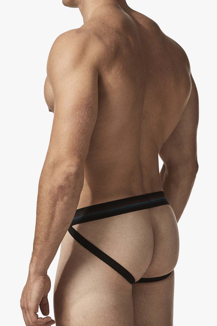 Papi UMPA108 2PK Microflex Performance Jockstrap Color Black-Blue - DealByEthan.gay loves Papi