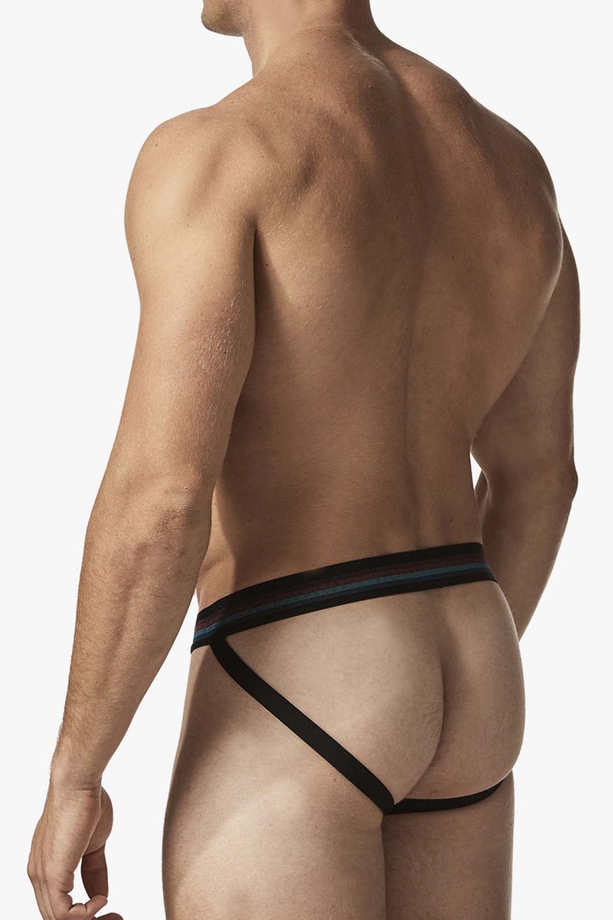 Papi UMPA108 2PK Microflex Performance Jockstrap Color Black-Blue - DealByEthan.gay loves Papi