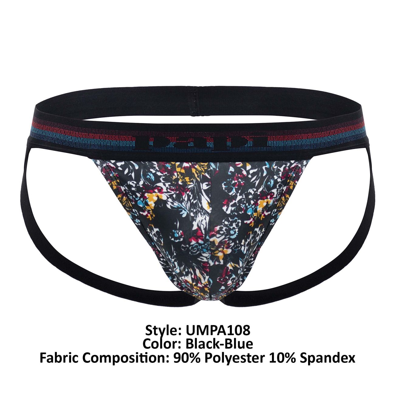 Papi UMPA108 2PK Microflex Performance Jockstrap Color Black-Blue - DealByEthan.gay loves Papi