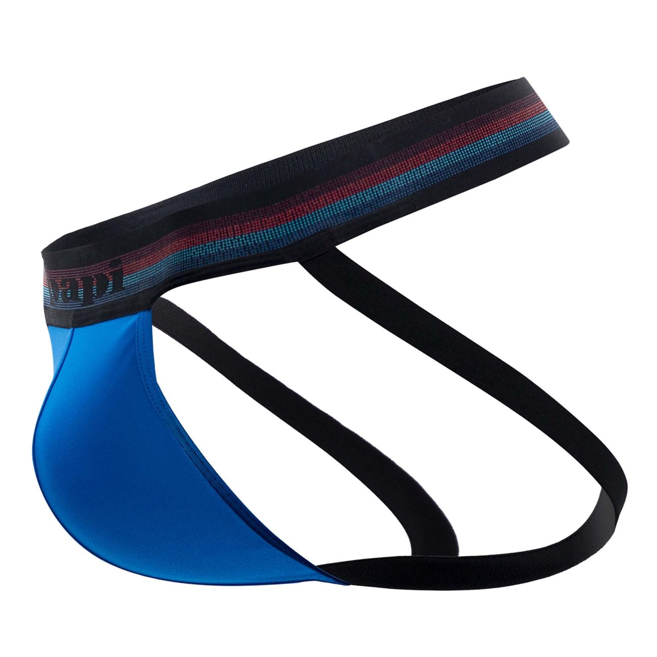 Papi UMPA108 2PK Microflex Performance Jockstrap Color Black-Blue - DealByEthan.gay loves Papi