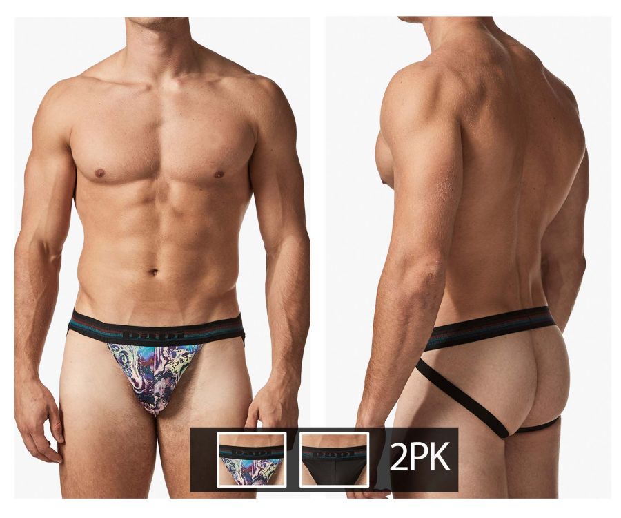 Papi UMPA108 2PK Microflex Performance Jockstrap Color Blue-Black - DealByEthan.gay loves Papi