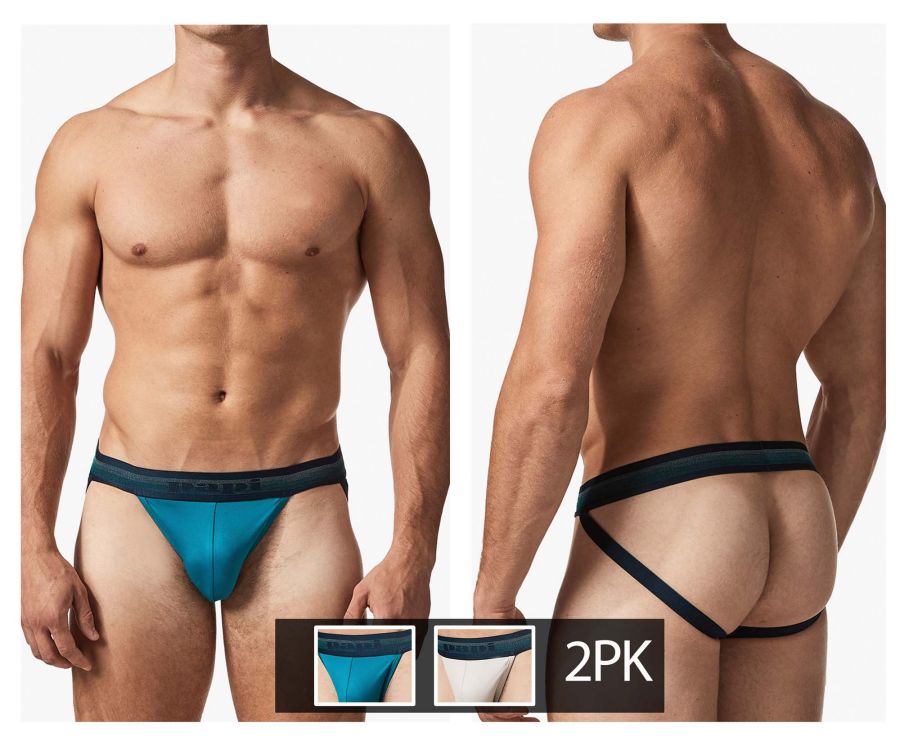 Papi UMPA108 2PK Microflex Performance Jockstrap Color Blue-Gray - DealByEthan.gay loves Papi