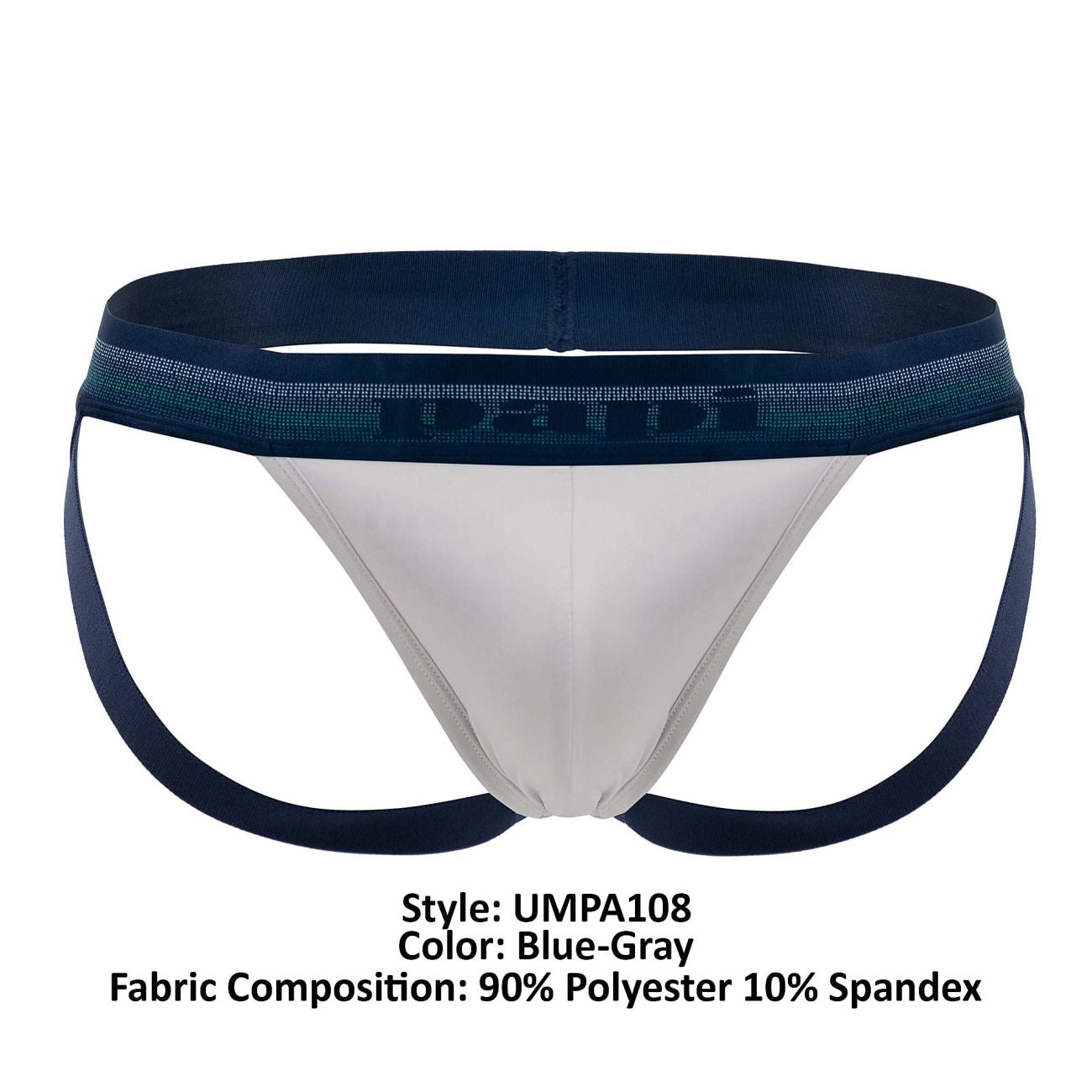 Papi UMPA108 2PK Microflex Performance Jockstrap Color Blue-Gray - DealByEthan.gay loves Papi