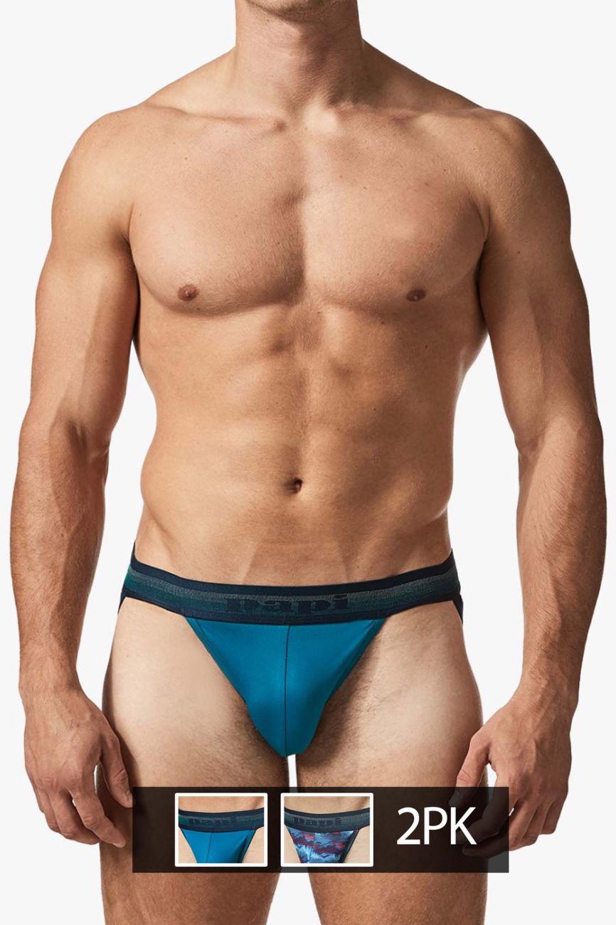Papi UMPA108 2PK Microflex Performance Jockstrap Color Blue-Printed - DealByEthan.gay loves Papi