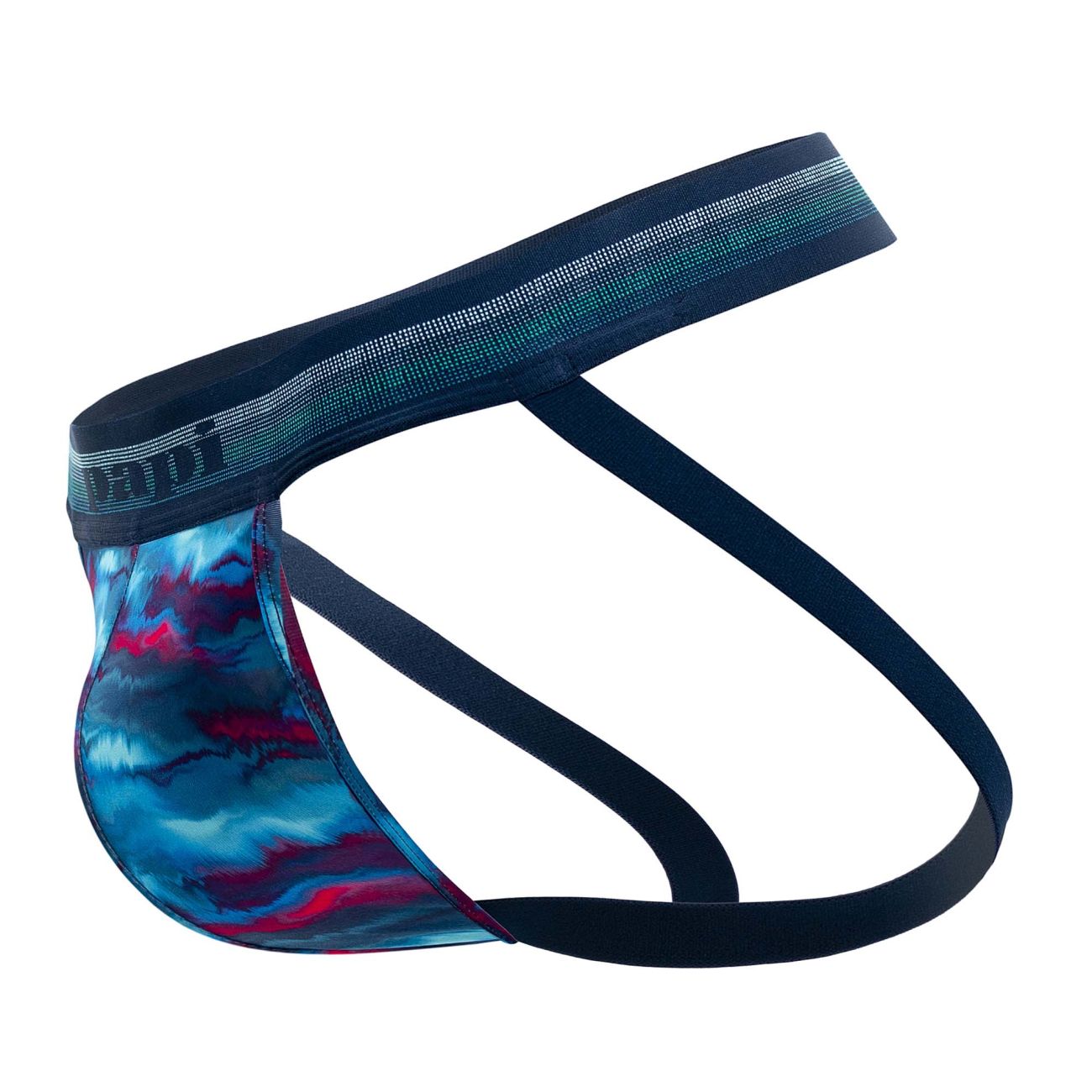 Papi UMPA108 2PK Microflex Performance Jockstrap Color Blue-Printed - DealByEthan.gay loves Papi