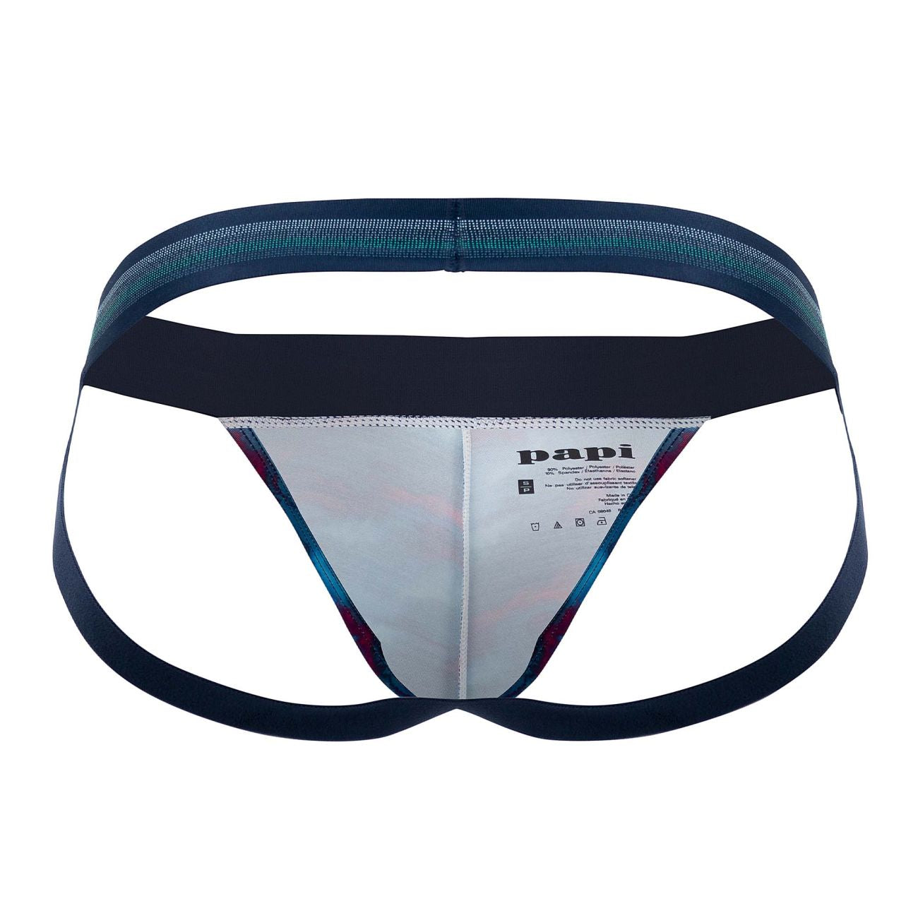 Papi UMPA108 2PK Microflex Performance Jockstrap Color Blue-Printed - DealByEthan.gay loves Papi