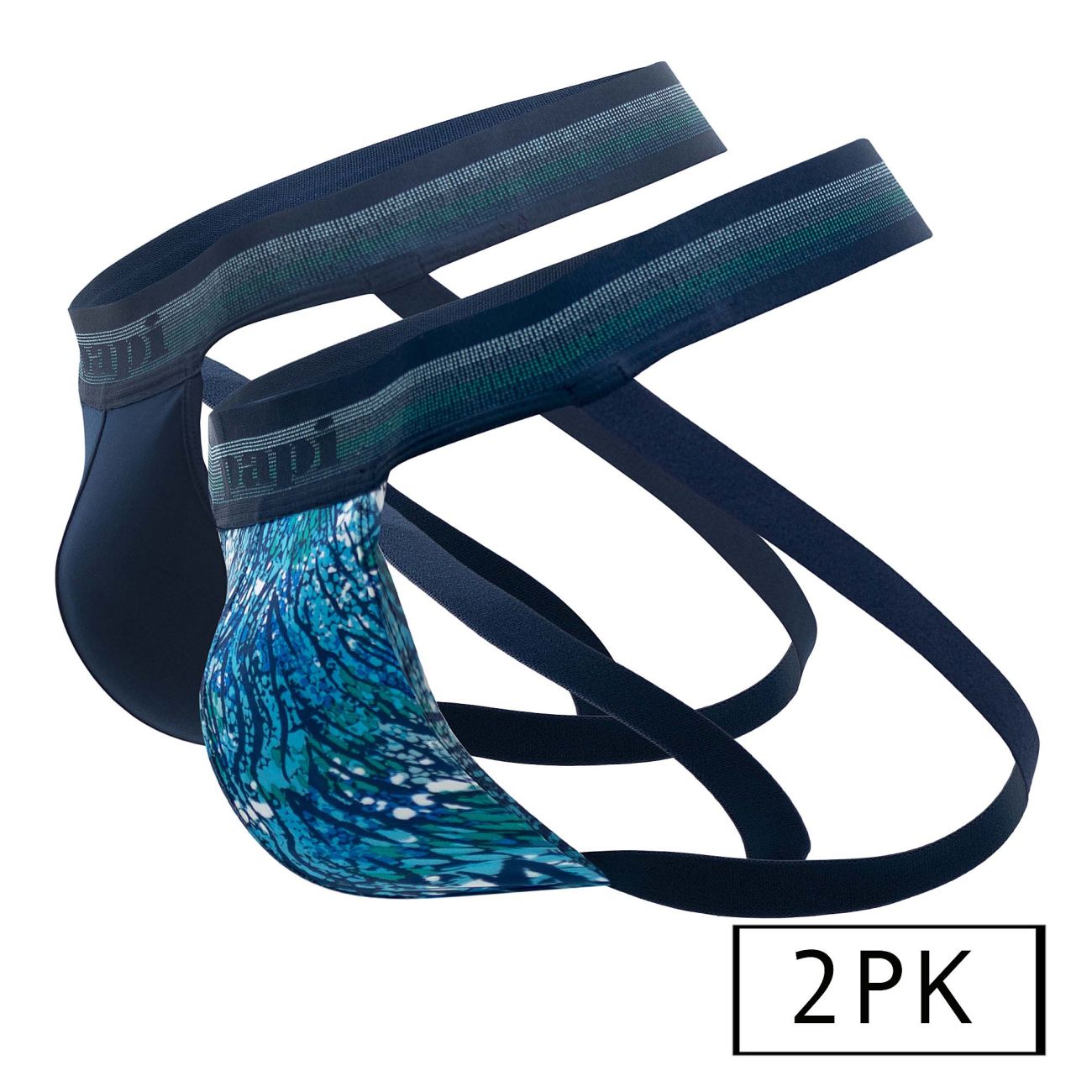 Papi UMPA108 2PK Microflex Performance Jockstrap Color Teal-Blue - DealByEthan.gay loves Papi