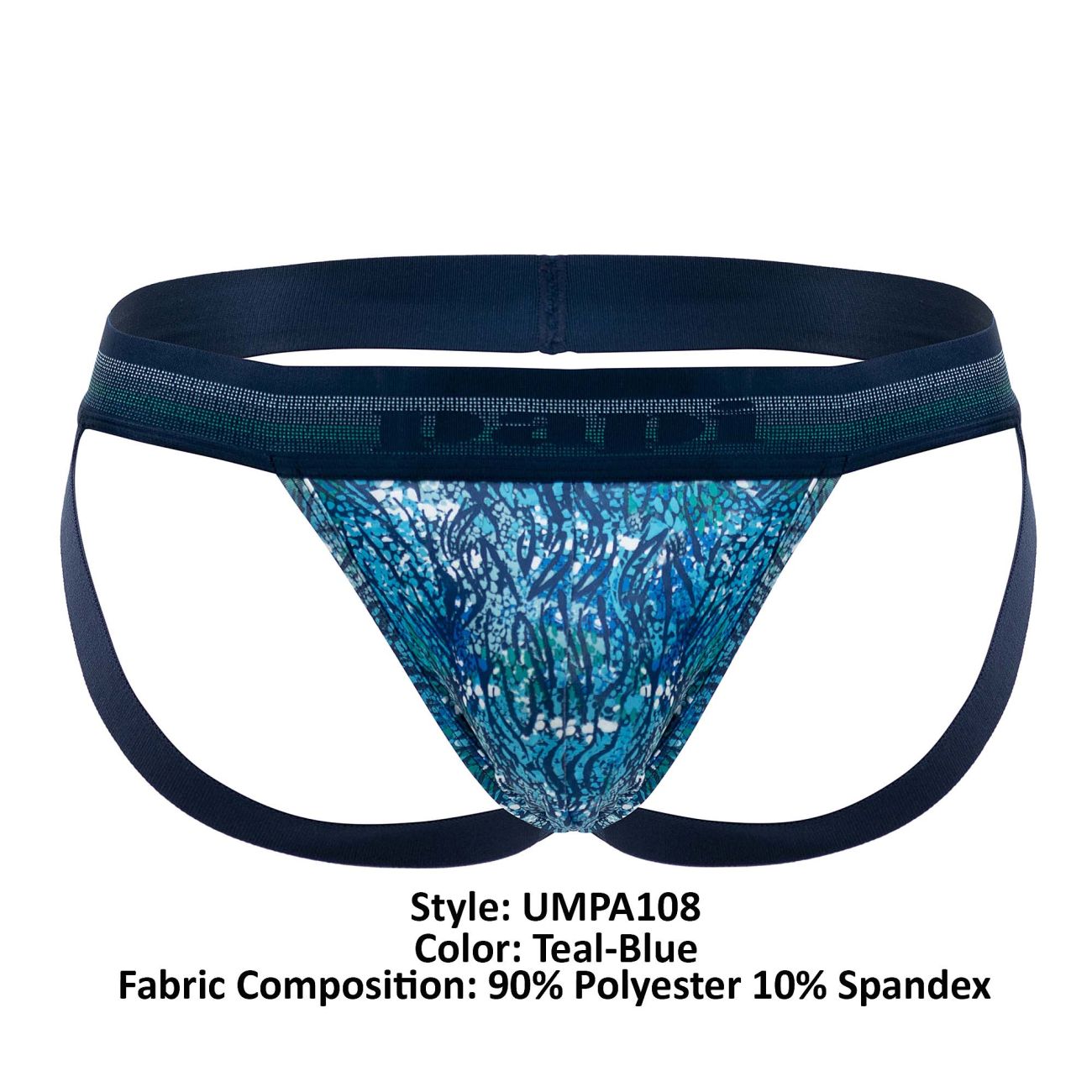 Papi UMPA108 2PK Microflex Performance Jockstrap Color Teal-Blue - DealByEthan.gay loves Papi