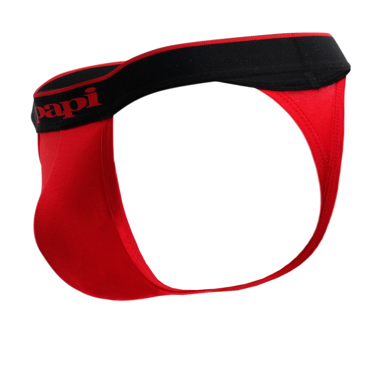 Papi 980902-950 3PK Cotton Stretch Thong Color Red-Gray-Black