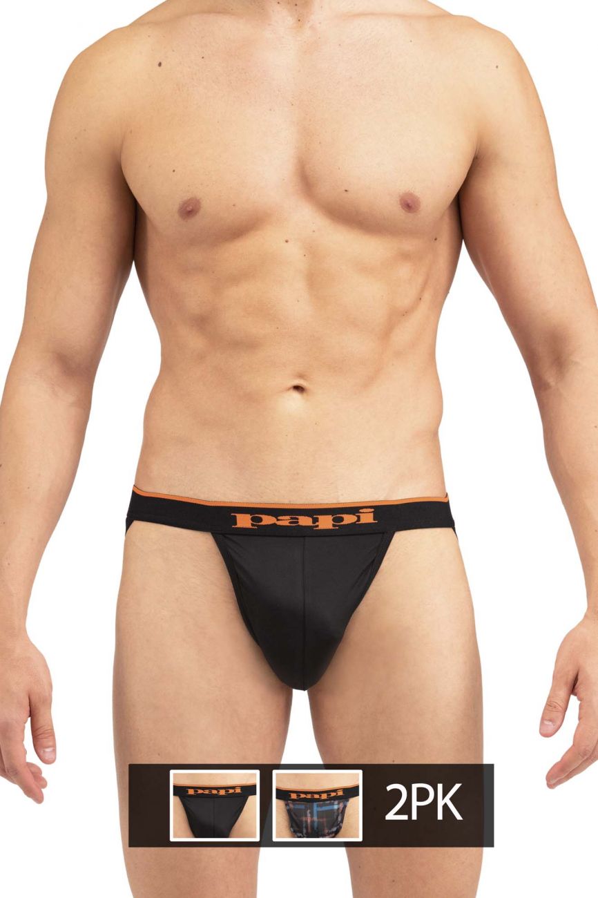 Suspensorio Papi UMPA006 2PK Color Negro-Naranja