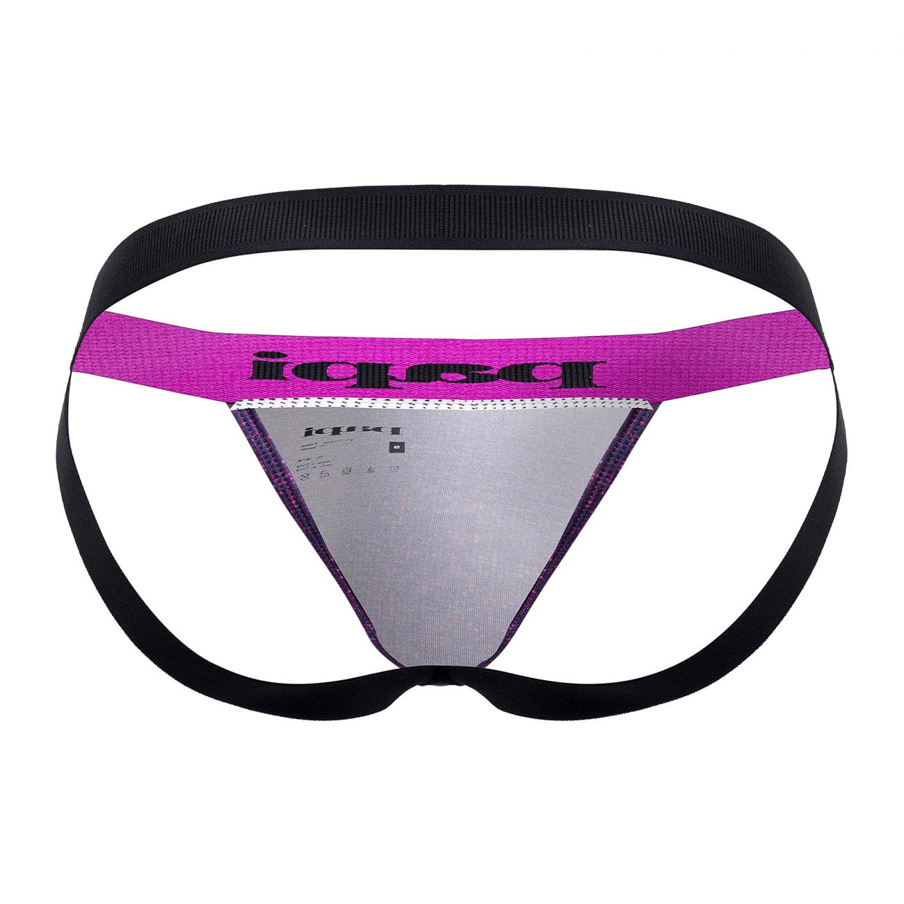 Papi UMPA051 Fashion Microflex Brazilian Jockstrap Color Purple Pixel Print