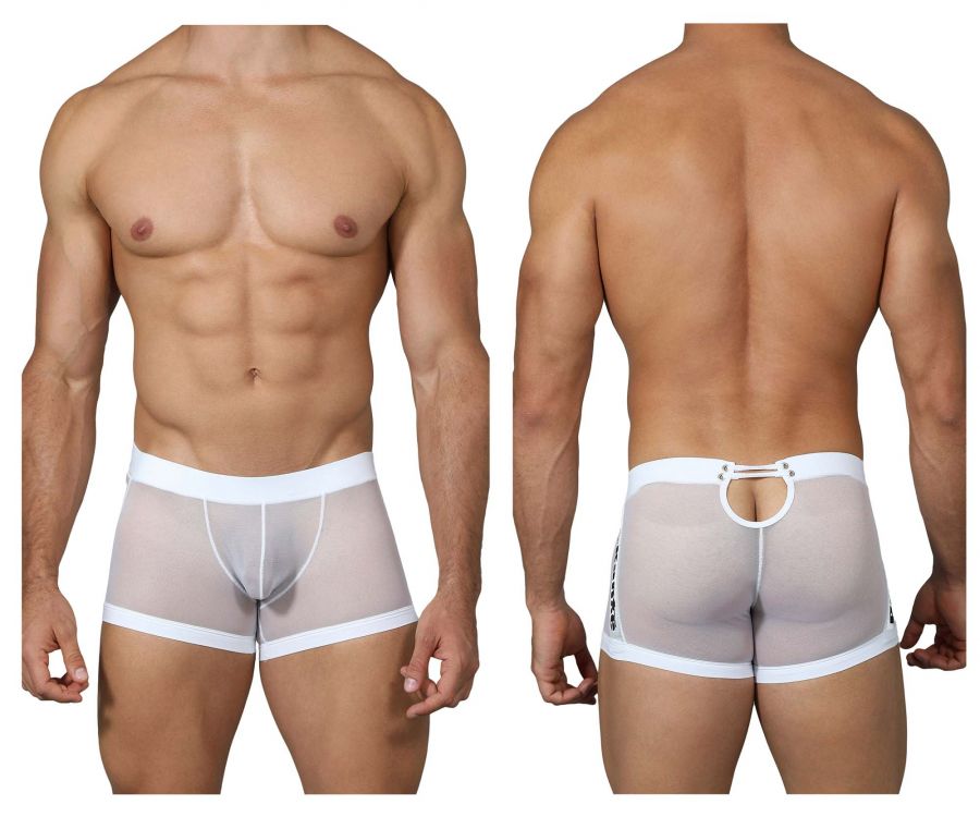 Pikante PIK 0220 BFF Mesh Trunks Color White - DealByEthan.gay loves Pikante