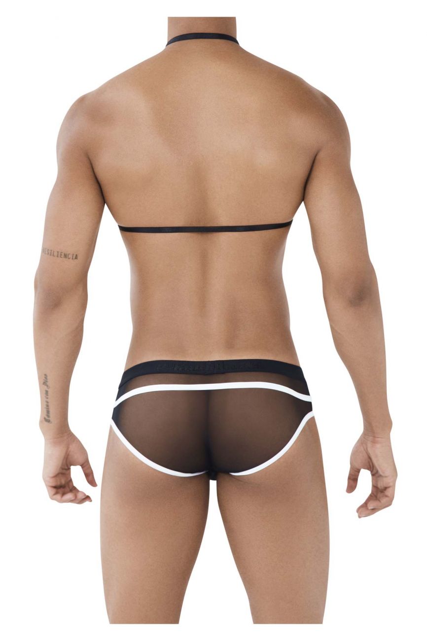Pikante PIK 0495 Braguita con arnés sexy color negro