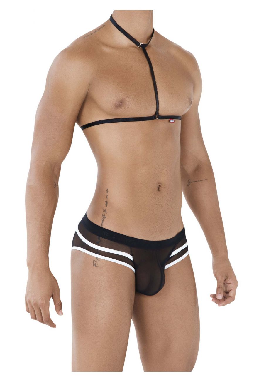 Pikante PIK 0495 Braguita con arnés sexy color negro