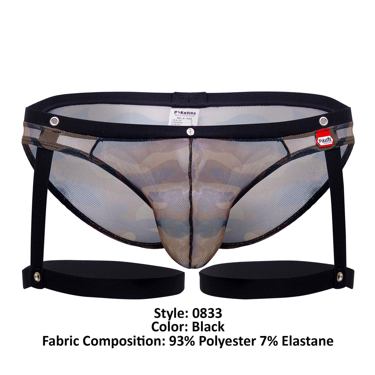 Pikante PIK 0833 Calzoncillos Torture Color Negro