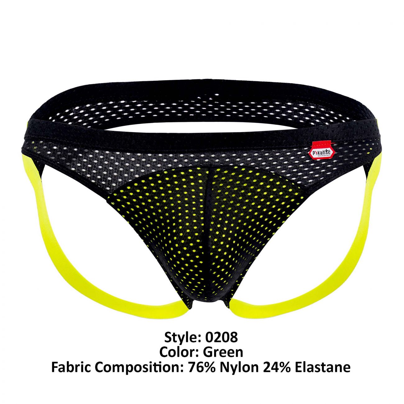 Pikante PIK 0208 Click Athletic Mesh Jockstrap Farbe Grün