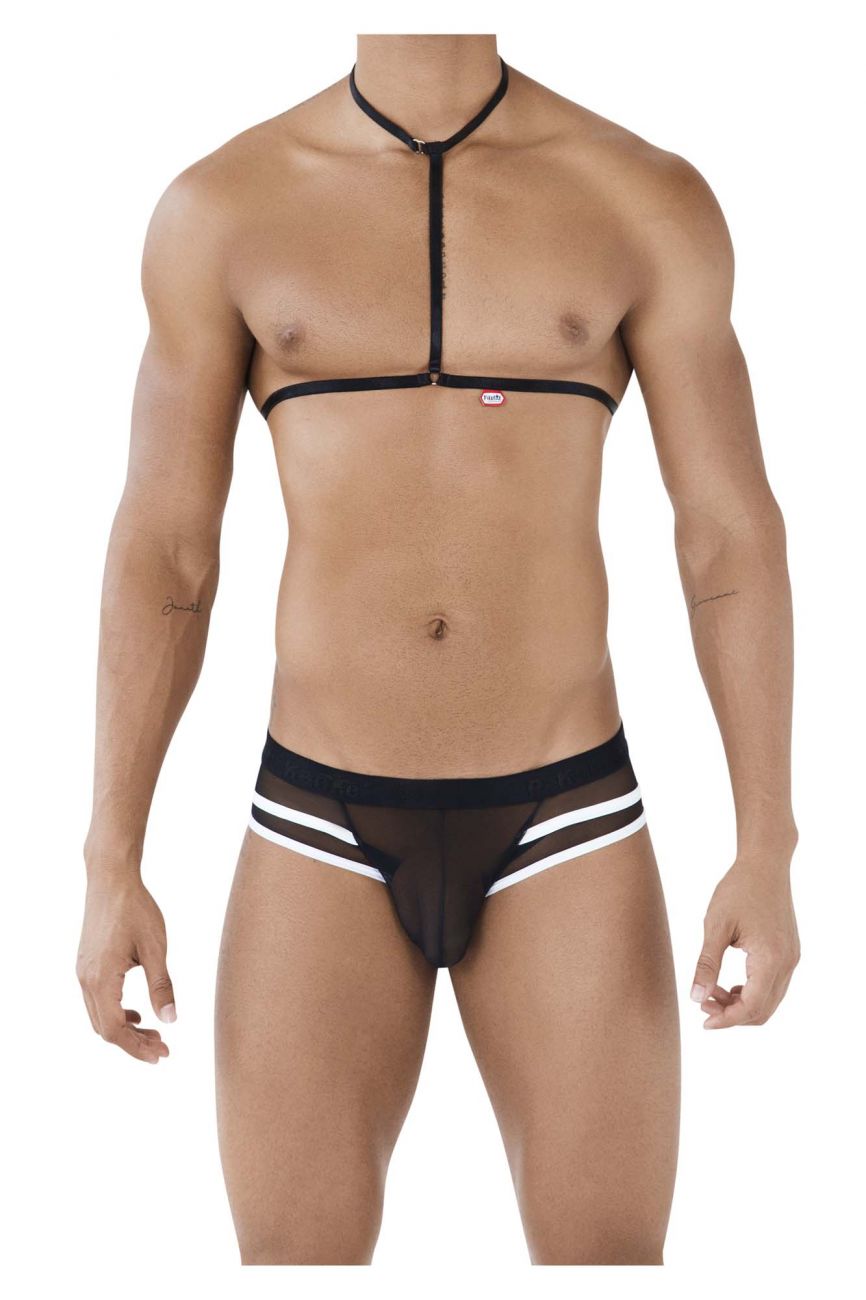 Pikante PIK 0495 Braguita con arnés sexy color negro