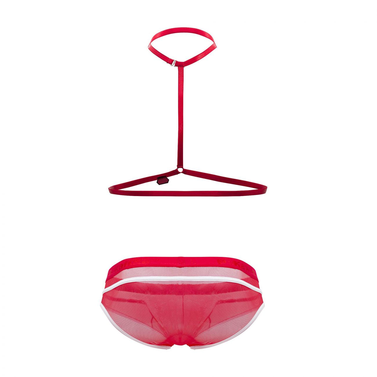 Pikante PIK 0495 Braguita con arnés sexy color rojo