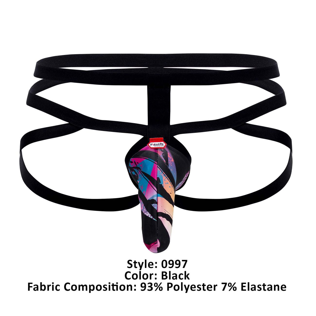 Pikante PIK 0997 Jartum Jockstrap Farbe Schwarz