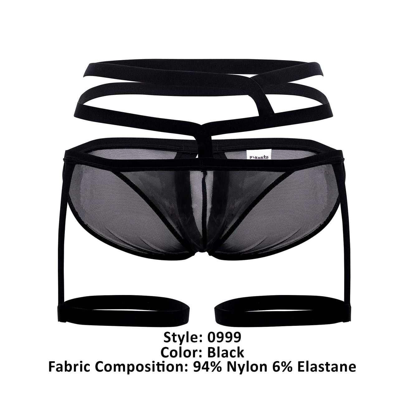 Pikante PIK 0999 Accra Strumpfhalter-Slip Farbe Schwarz