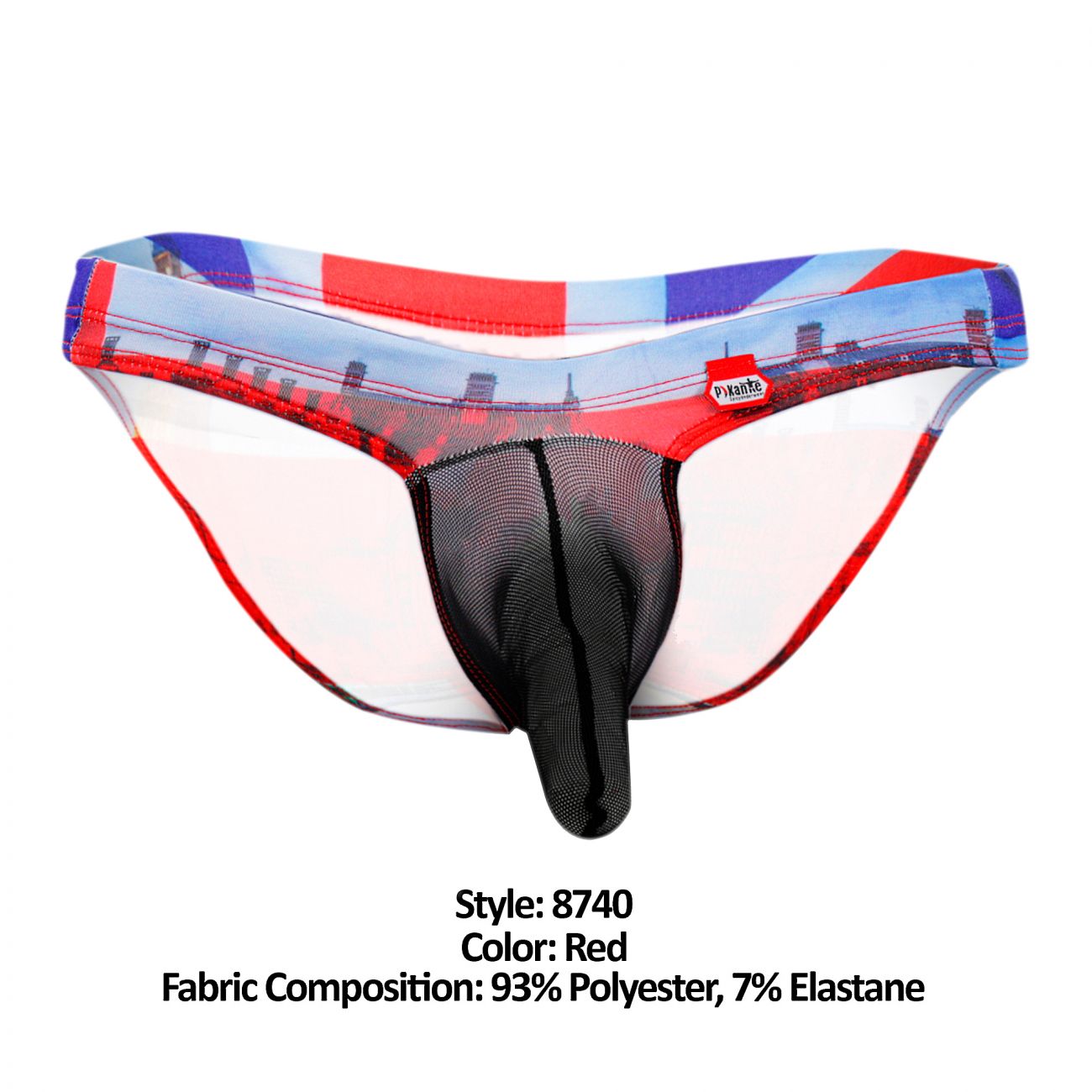 Pikante PIK 8740 Piccadilly Castro Briefs Color Rojo