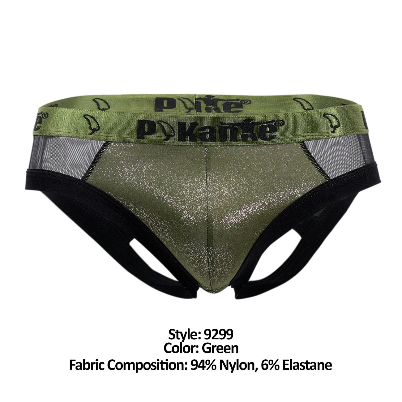 Pikante PIK 9299 Suspensorio Privado Color Verde