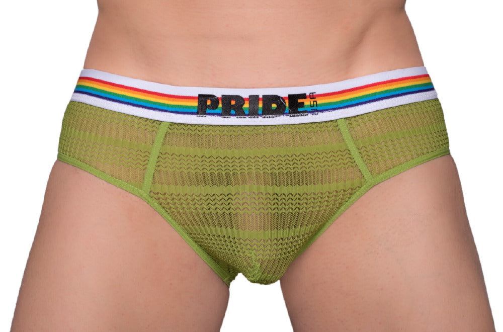 Pride Sheer Mesh Archery Brief - DealByEthan.gay loves Pride