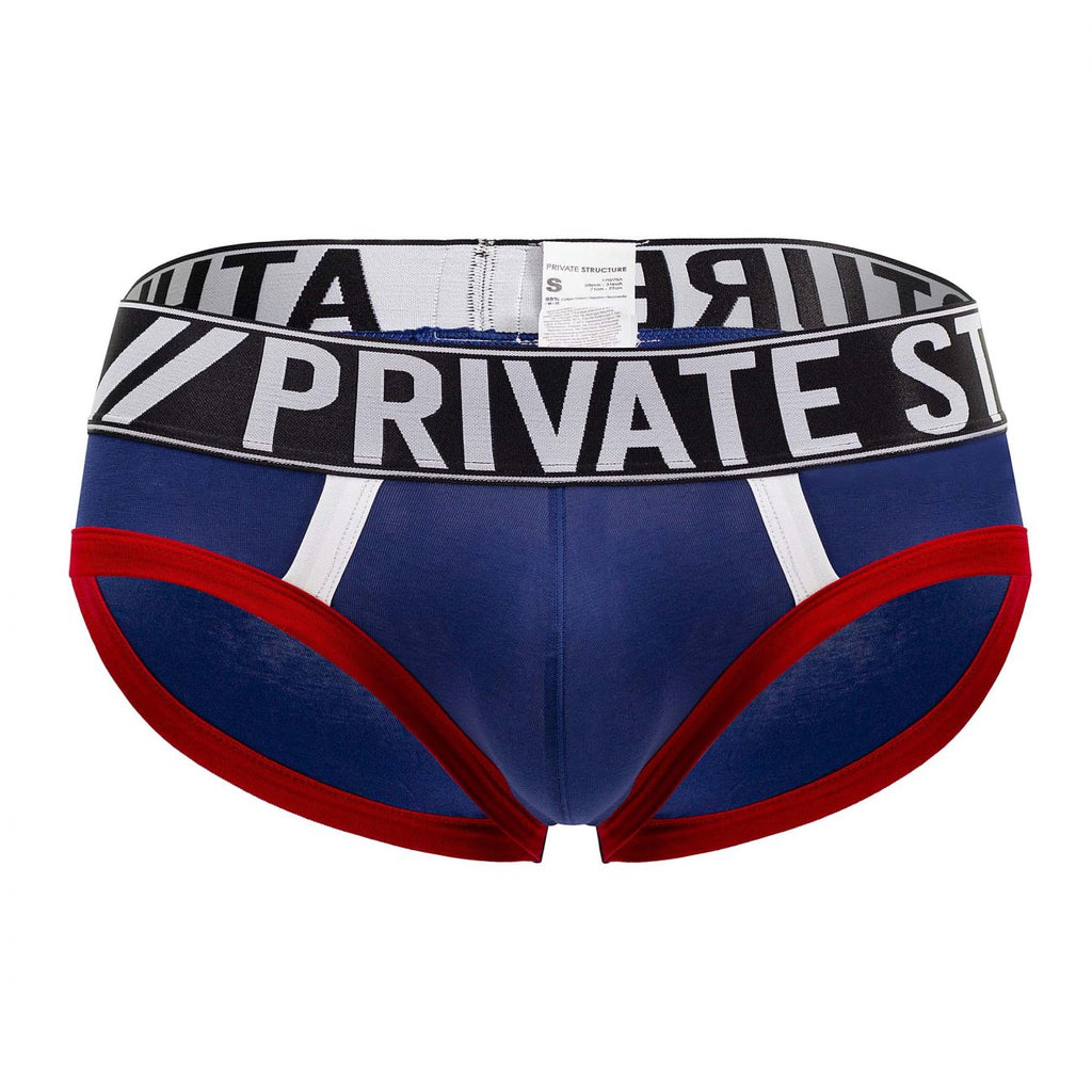 Private Structure BAUX4186 Athlete Mini Briefs Color Navy - DealByEthan.gay loves Private Structure