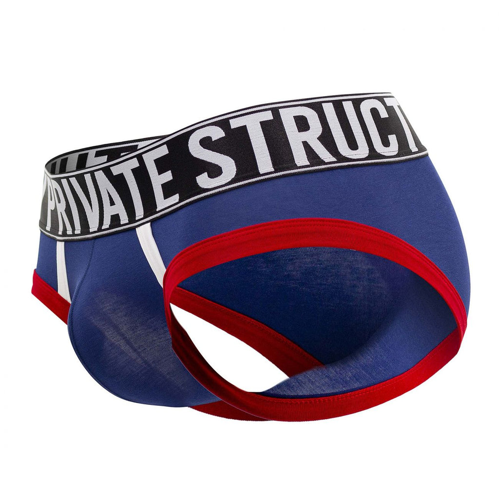 Private Structure BAUX4186 Athlete Mini Briefs Color Navy - DealByEthan.gay loves Private Structure