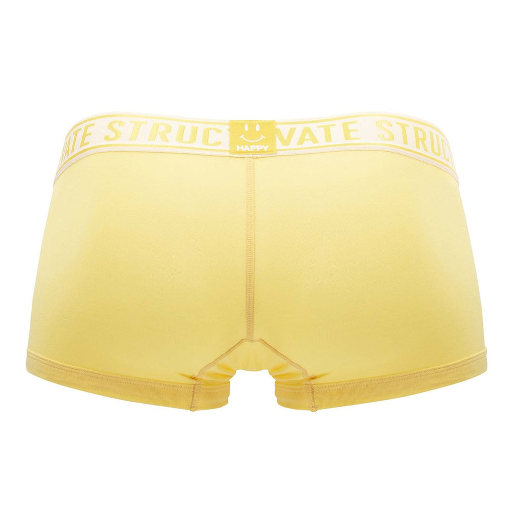 Private Structure EPUT4386 Pride 2PK Mid Waist Trunks Color Yellow-Blue - DealByEthan.gay loves Private Structure