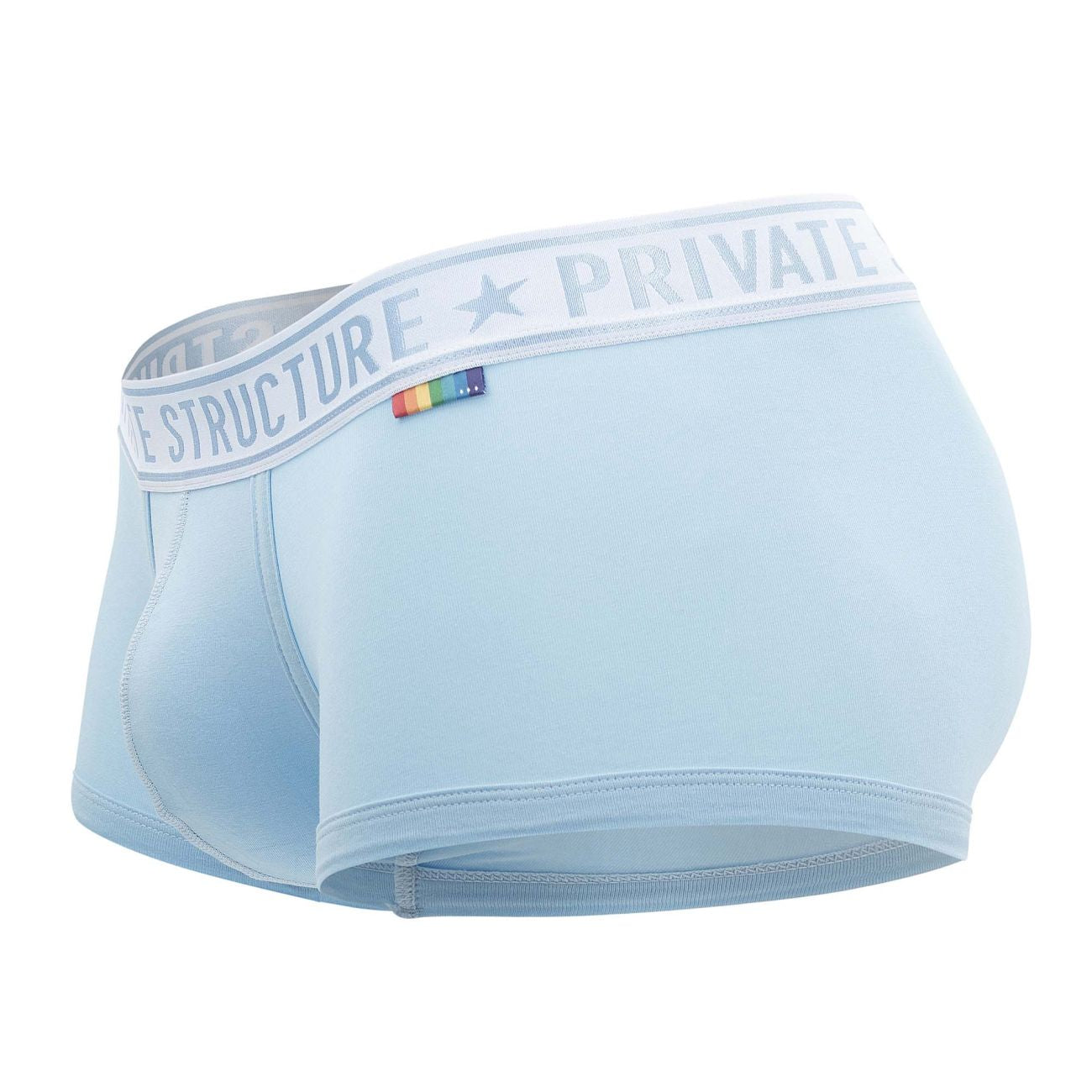 Private Structure EPUT4386 Pride 2PK Mid Waist Trunks Color Yellow-Blue - DealByEthan.gay loves Private Structure