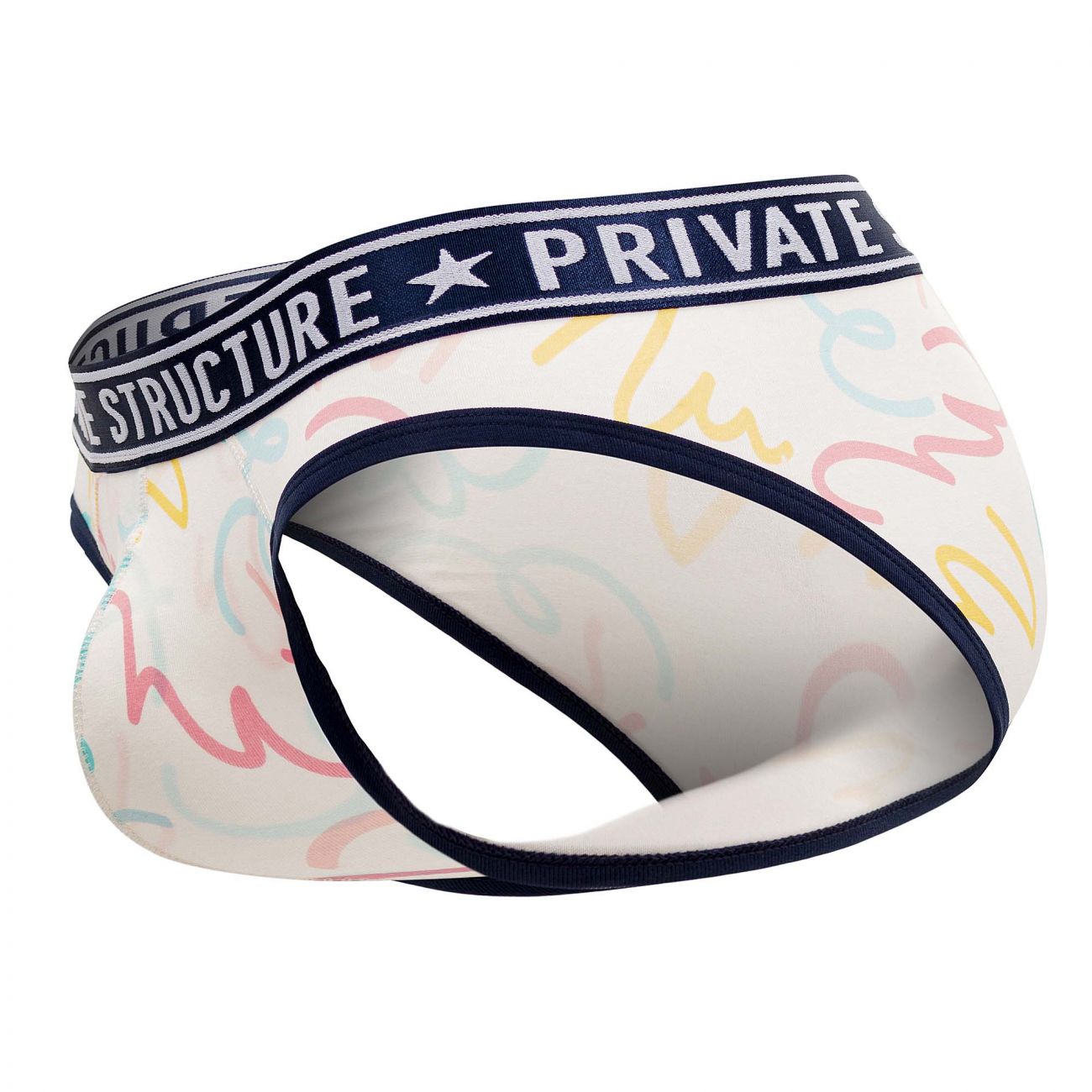 Private Structure EPUX4187 Pride Mini Briefs Freebrush Color White - DealByEthan.gay loves Private Structure