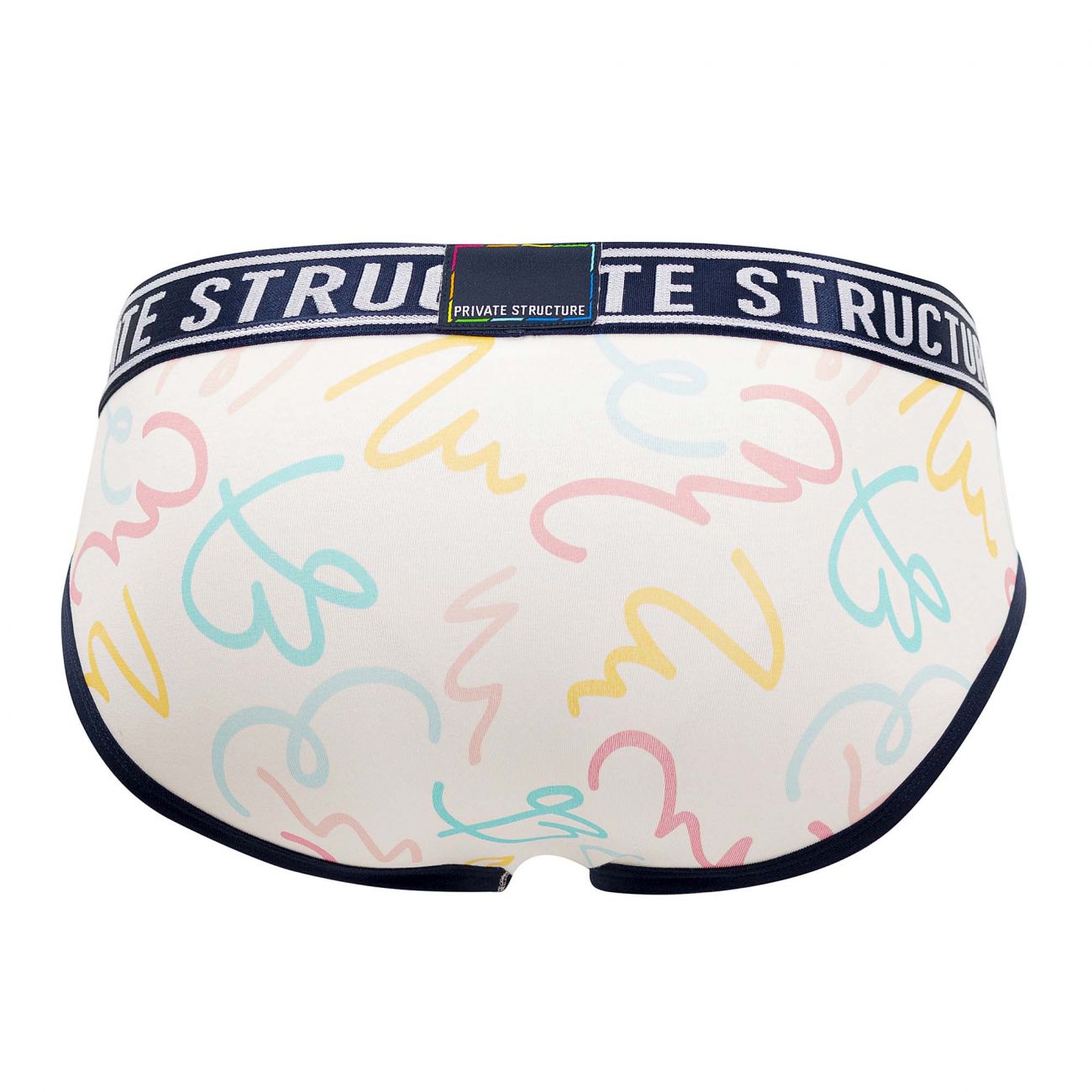 Private Structure EPUX4187 Pride Mini Briefs Freebrush Color White - DealByEthan.gay loves Private Structure