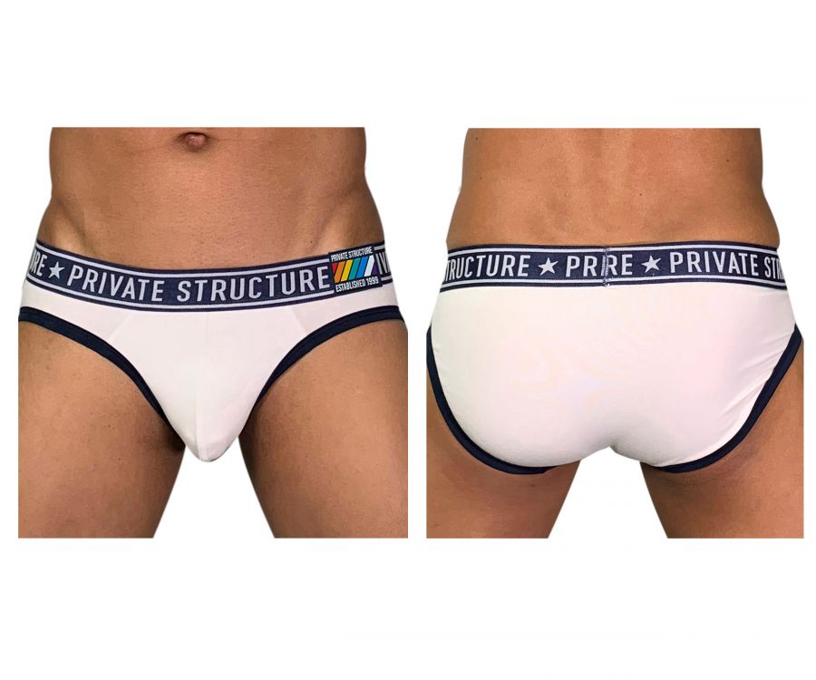 Private Structure EPUY4019 Pride Mini Briefs Color Loadful White - DealByEthan.gay loves Private Structure