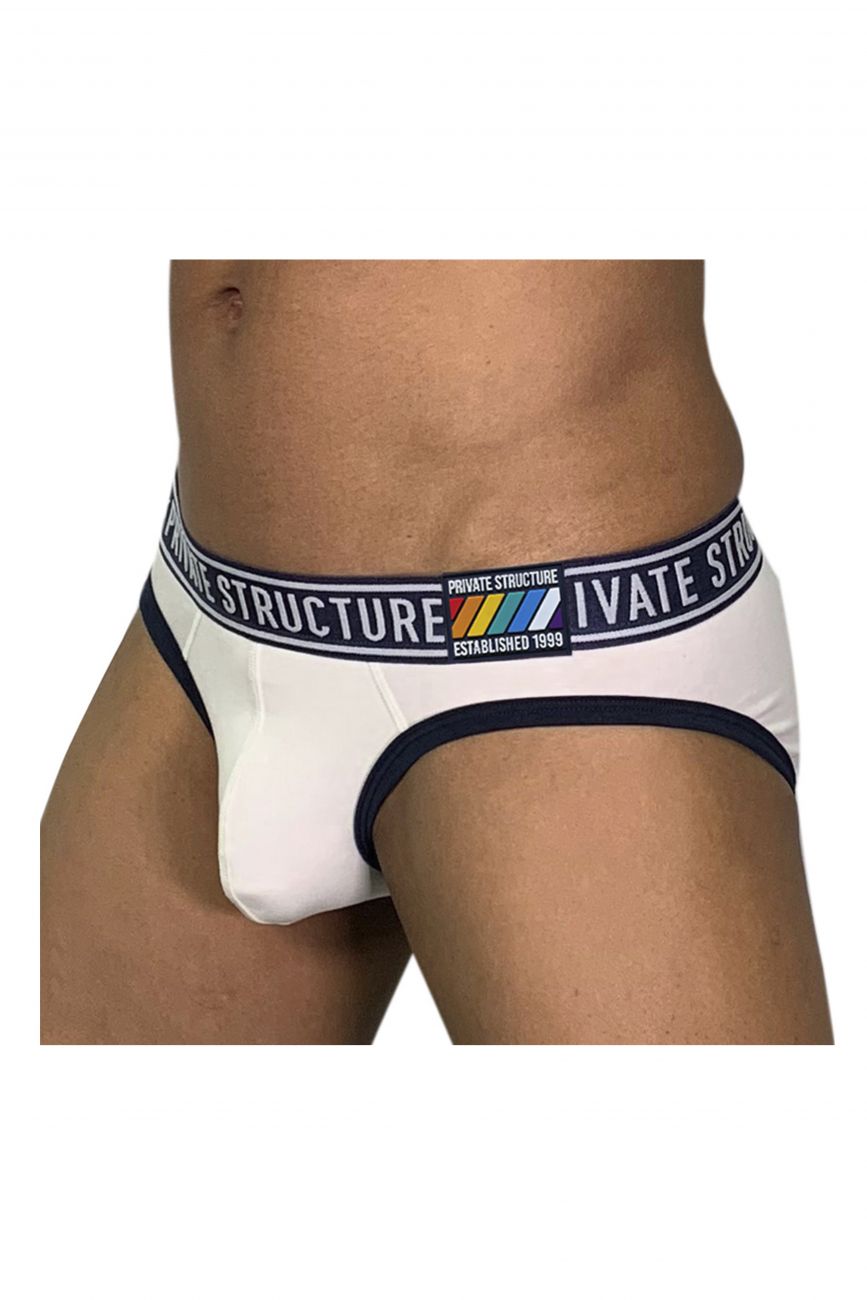 Private Structure EPUY4019 Pride Mini Briefs Color Loadful White - DealByEthan.gay loves Private Structure