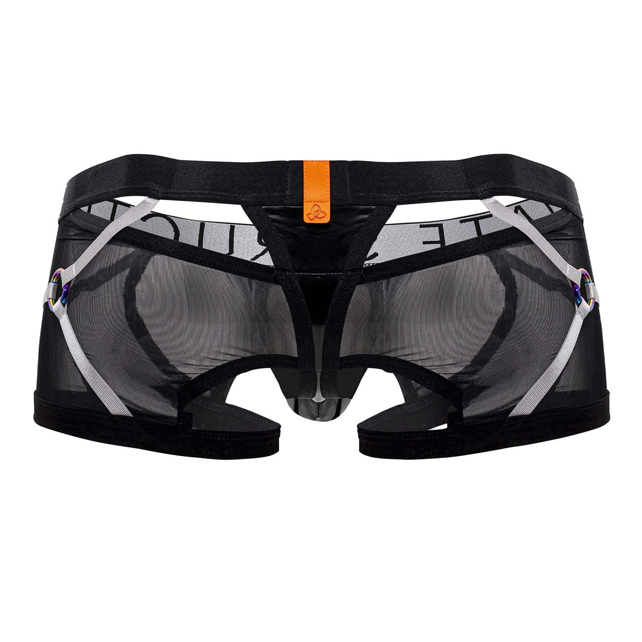 Private Structure LCUT4417 Alpha Low Waist Harness Trunks Color Black - DealByEthan.gay loves Private Structure
