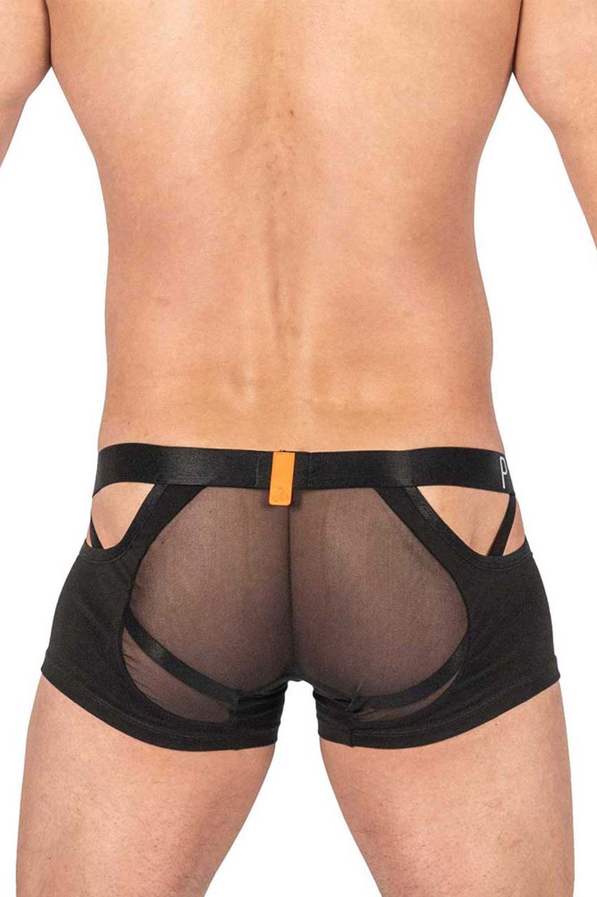 Private Structure LCUT4420 Alpha Low Waist Mesh Back Jockstrap Trunks Color Black - DealByEthan.gay loves Private Structure