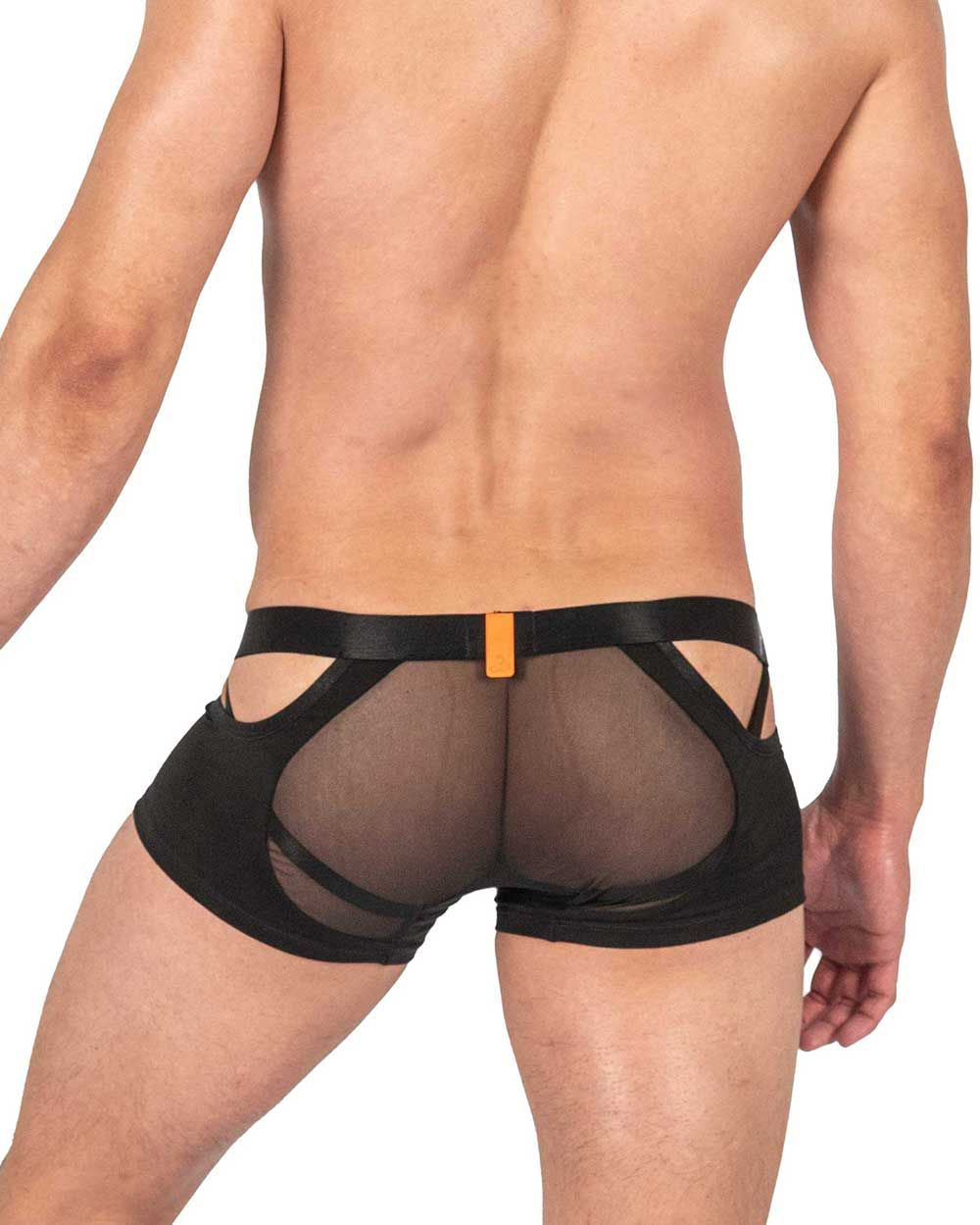 Private Structure LCUT4420 Alpha Low Waist Mesh Back Jockstrap Trunks Color Black - DealByEthan.gay loves Private Structure